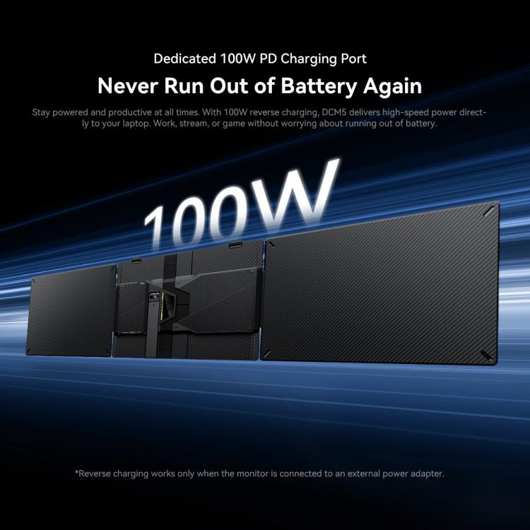 Blackview DCM5 14 inch Dual Monitor Portable Laptop Screen Extender with Speaker, DCM5