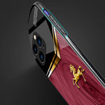 Custodia in TPU, PC e vetro temperato per iPhone 15 Pro