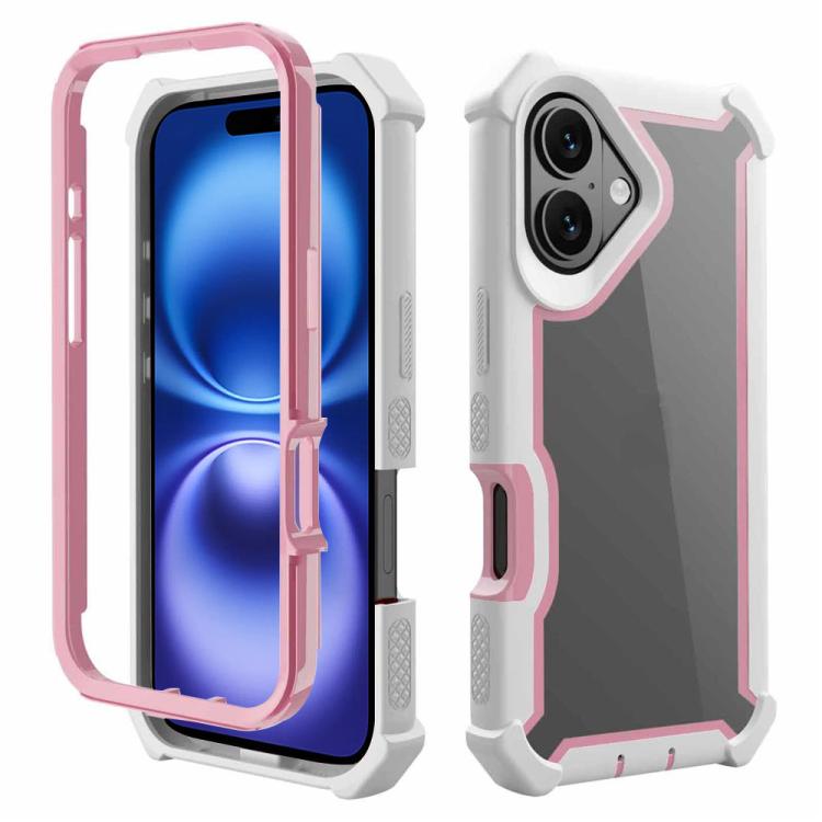 Custodia antiurto in TPU e PC per iPhone 16 Plus
