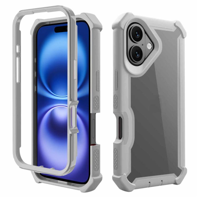Custodia antiurto in TPU e PC per iPhone 16 Plus