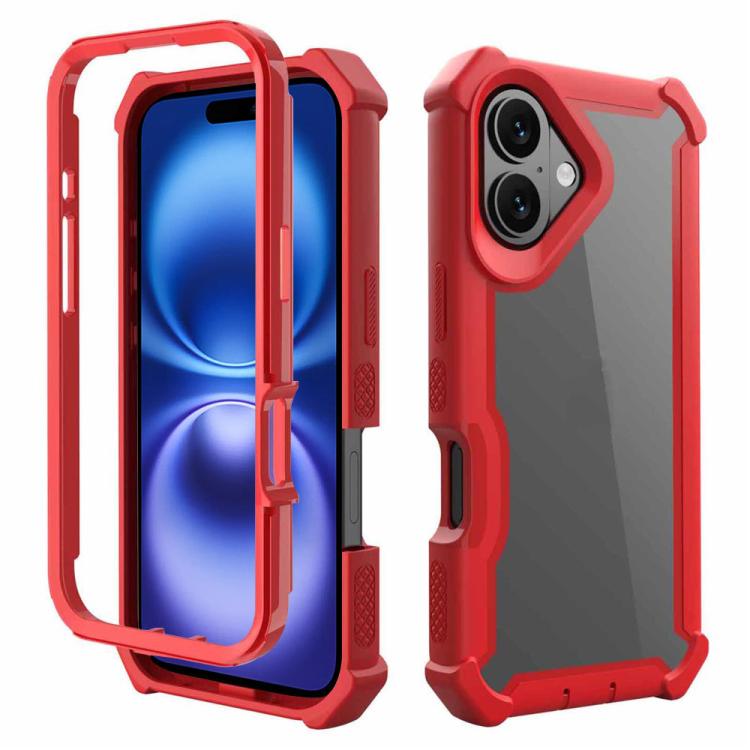 Custodia antiurto in TPU e PC per iPhone 16 Plus