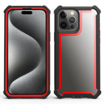 Custodia antiurto TPU e PC per iPhone 15 Pro e 15 Plus