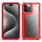 Custodia antiurto TPU e PC per iPhone 15 Pro e 15 Plus