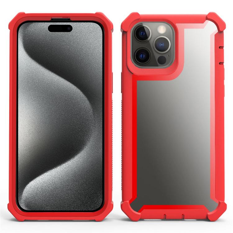 Custodia antiurto TPU e PC per iPhone 15 Pro e 15 Plus