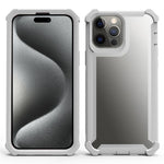 Custodia antiurto TPU e PC per iPhone 15 Pro e 15 Plus