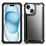 Custodia antiurto TPU e PC per iPhone 15 Pro e 15 Plus