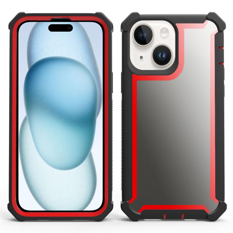Custodia antiurto TPU e PC per iPhone 15 Pro e 15 Plus