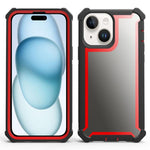 Custodia antiurto TPU e PC per iPhone 15 Pro e 15 Plus