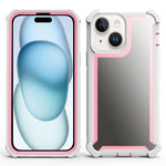 Custodia antiurto TPU e PC per iPhone 15 Pro e 15 Plus