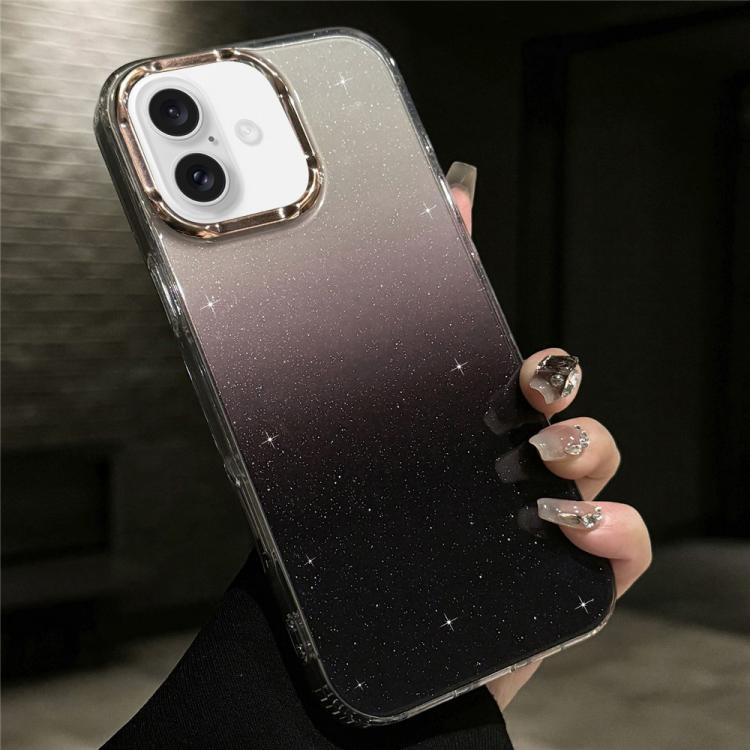 Custodia antiurto con glitter sfumati per iPhone 16 Plus