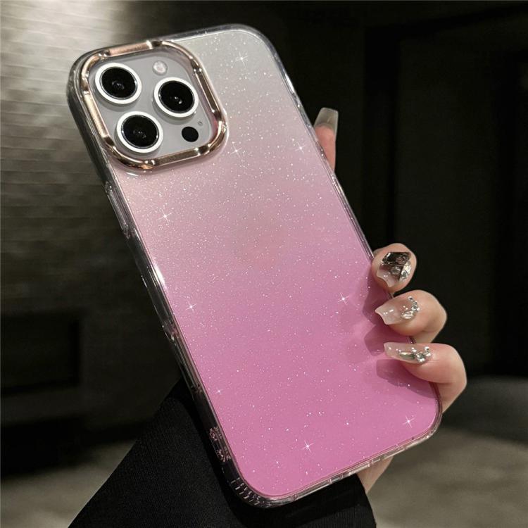 Custodia antiurto con glitter sfumati per iPhone 16 Plus