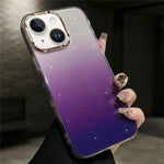 Custodia antiurto con glitter sfumati per iPhone 16 Plus