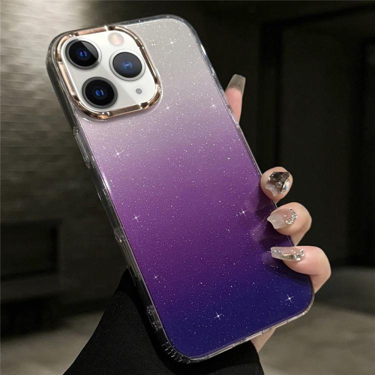 Custodia antiurto glitter in PC e TPU per iPhone 13 e 12
