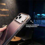 Custodia antiurto glitter in PC e TPU per iPhone 13 e 12