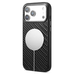 Custodia magnetica per telefono Denier A26 in vera pelle con trama intrecciata., For iPhone 17 Pro Max, For iPhone 17 Pro, For iPhone 16 Pro Max, For iPhone 16 Pro, For iPhone 15 Pro Max, For iPhone 15 Pro