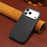 Custodia magnetica per telefono Denier A26 in vera pelle con trama intrecciata., For iPhone 17 Pro Max, For iPhone 17 Pro, For iPhone 16 Pro Max, For iPhone 16 Pro, For iPhone 15 Pro Max, For iPhone 15 Pro