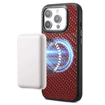 Custodia magnetica per telefono Denier A26 in vera pelle con trama intrecciata., For iPhone 17 Pro Max, For iPhone 17 Pro, For iPhone 16 Pro Max, For iPhone 16 Pro, For iPhone 15 Pro Max, For iPhone 15 Pro