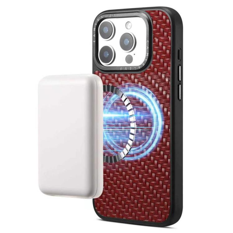 Custodia magnetica per telefono Denier A26 in vera pelle con trama intrecciata., For iPhone 17 Pro Max, For iPhone 17 Pro, For iPhone 16 Pro Max, For iPhone 16 Pro, For iPhone 15 Pro Max, For iPhone 15 Pro