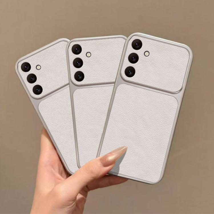 Ampia finestra sulla custodia per telefono in TPU con rivestimento effetto pelle., For Galaxy S26 FE 5G, For Galaxy S26+ 5G, For Galaxy S26 Edge 5G, For Galaxy S26 Ultra 5G, For Galaxy S26 5G, For Galaxy S25 FE 5G, For Galaxy S25 Edge 5G               ...