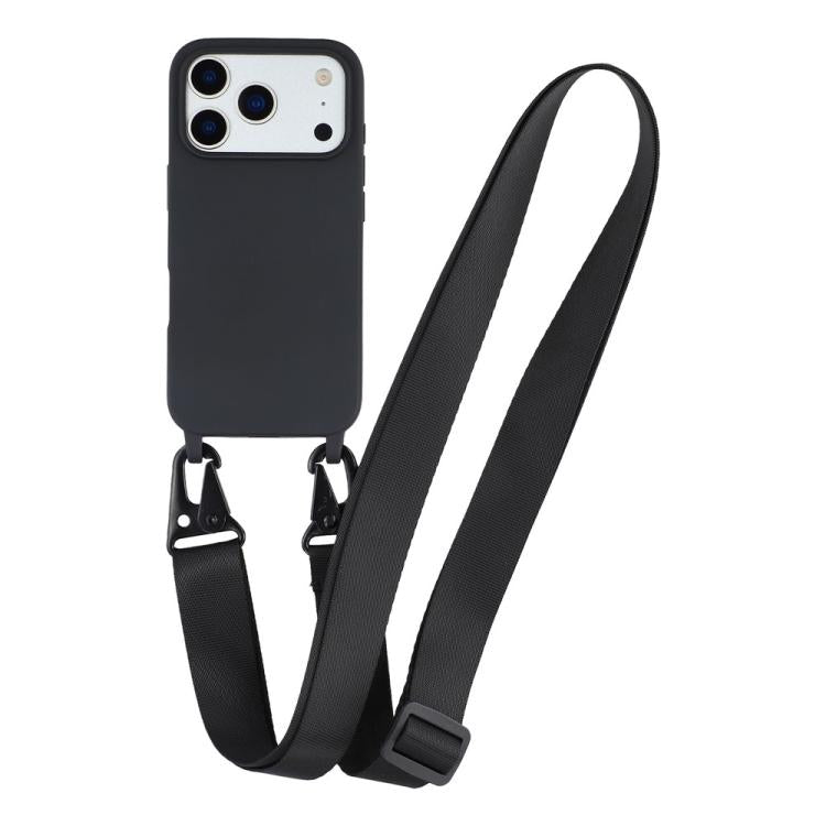 Custodia TPU opaca con cordino per iPhone 17 Pro Max