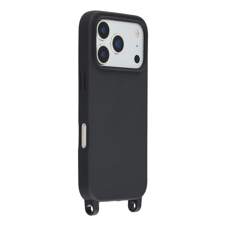 Custodia TPU opaca con cordino per iPhone 17 Pro Max