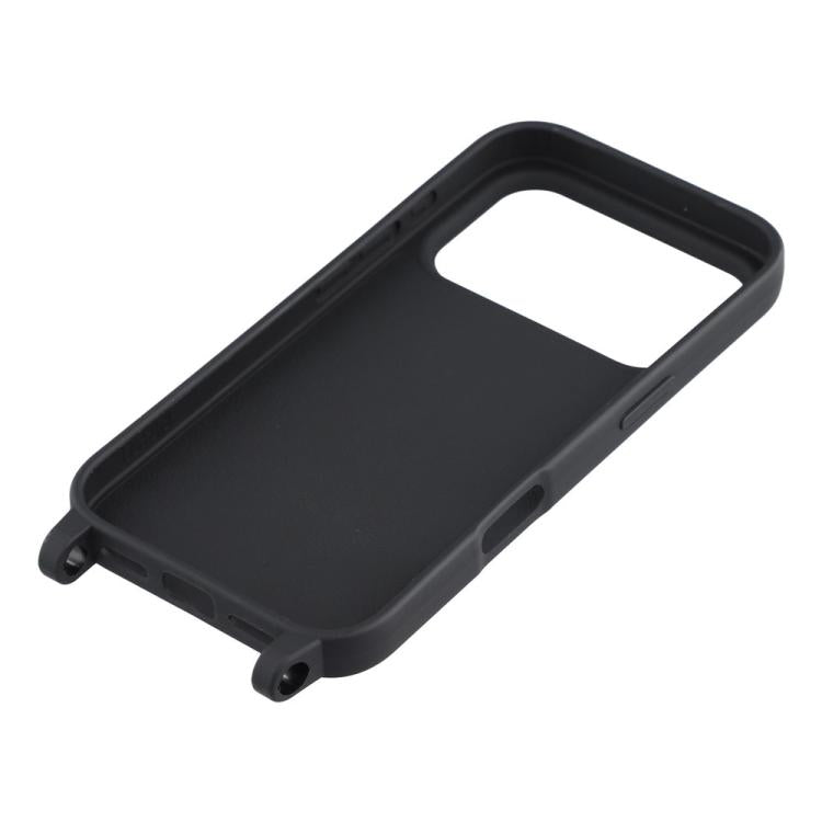 Custodia TPU opaca con cordino per iPhone 17 Pro Max