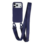 Custodia TPU opaca con cordino per iPhone 17 Pro Max