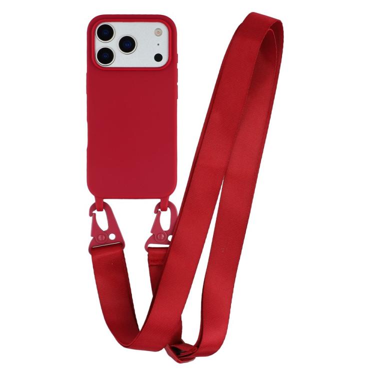 Custodia TPU opaca con cordino per iPhone 17 Pro Max