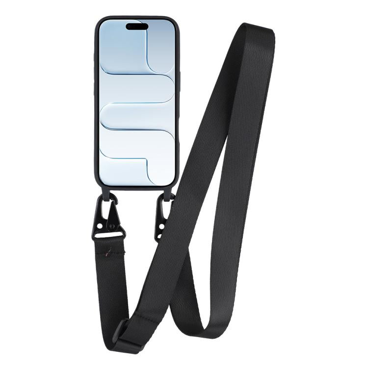 Custodia TPU opaca con cordino per iPhone Air e 16 Pro