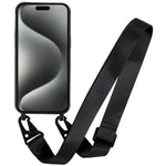 Custodia TPU opaca con cordino per iPhone 15 Pro