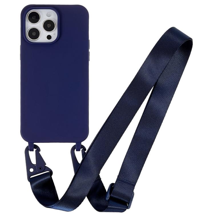 Custodia TPU opaca con cordino per iPhone 15 Pro