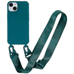 Custodia TPU opaca con cordino per iPhone 15 Pro