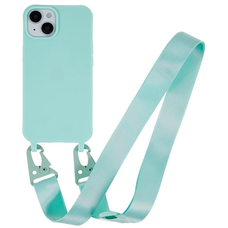 Custodia TPU opaca con cordino per iPhone 15 Pro