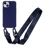 Custodia TPU opaca con cordino per iPhone 15 Pro