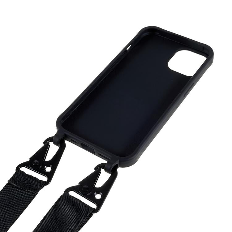 Custodia TPU opaca con cordino per iPhone 14 Plus