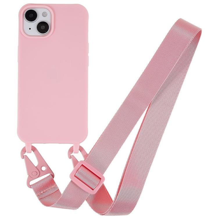 Custodia TPU opaca con cordino per iPhone 14 Plus