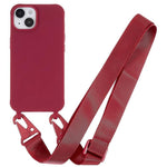 Custodia TPU opaca con cordino per iPhone 14 Plus