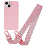 Custodia TPU opaca con cordino per iPhone 14 Plus