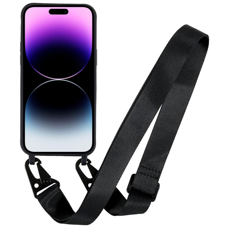 Custodia TPU opaca con cordino per iPhone 14 Pro Max