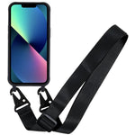 Custodia TPU opaca con cordino per iPhone 13