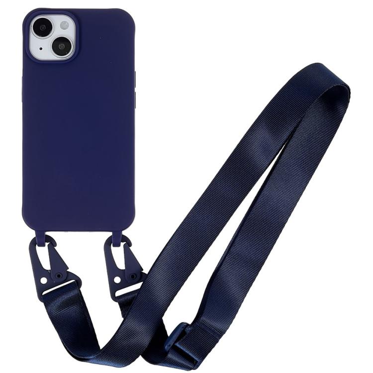 Custodia TPU opaca con cordino per iPhone 13