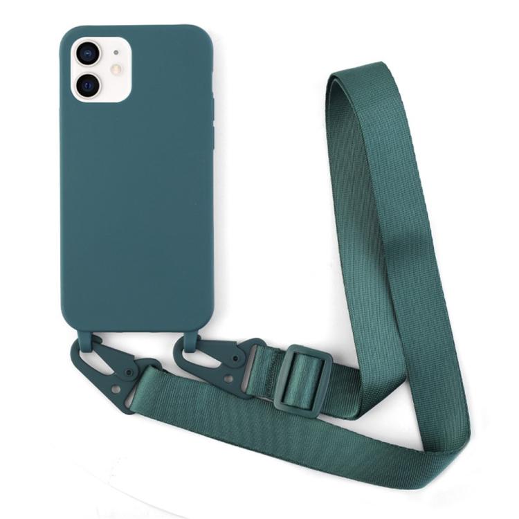Custodia TPU opaca con cordino per iPhone 13