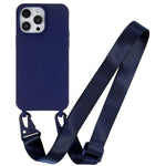 Custodia TPU morbido opaco con cordino per iPhone 11 Pro Max