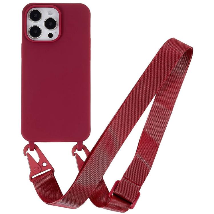 Custodia TPU morbido opaco con cordino per iPhone 11 Pro Max