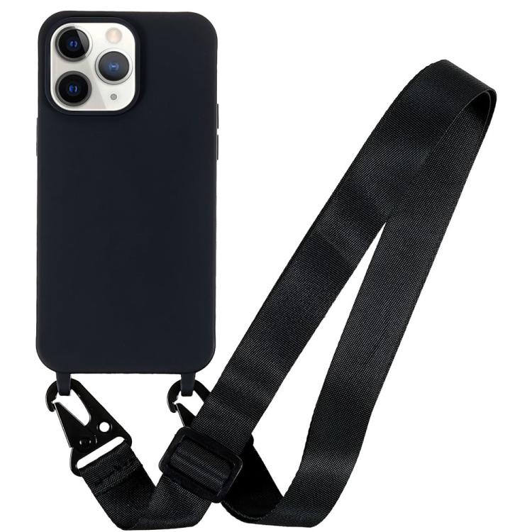 Custodia TPU morbido opaco con cordino per iPhone 11 Pro Max