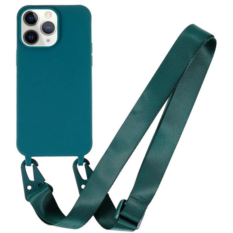Custodia TPU morbido opaco con cordino per iPhone 11 Pro Max