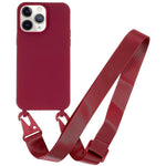 Custodia TPU morbido opaco con cordino per iPhone 11 Pro Max