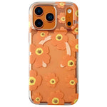 Custodia magnetica TPU e PC con motivo floreale per iPhone