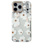 Custodia magnetica TPU e PC con motivo floreale per iPhone