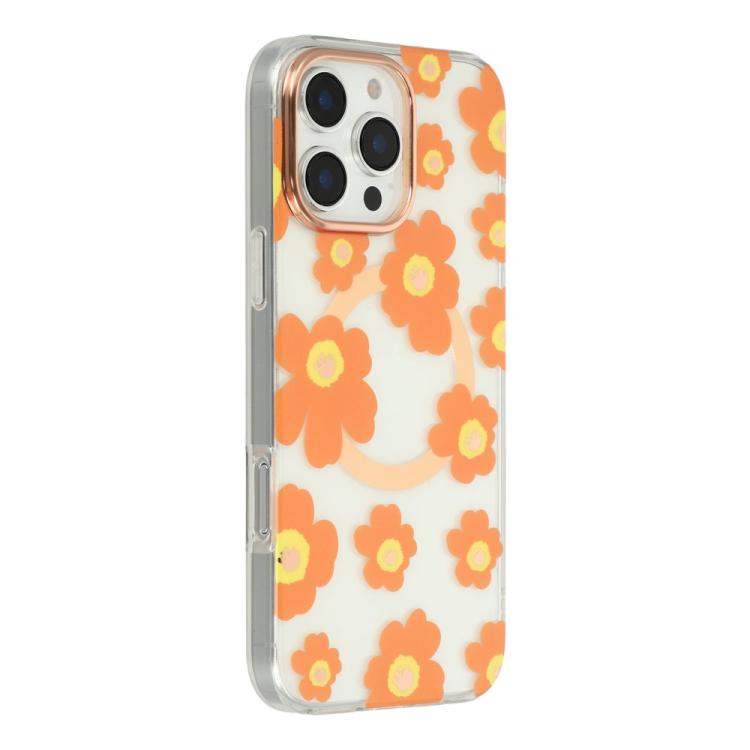 Custodia magnetica in TPU e PC con motivo floreale